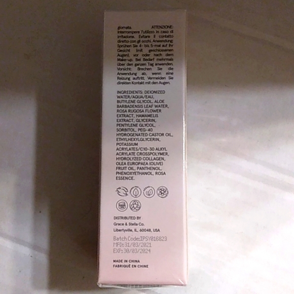 NWT GRACE & STELLA- Spray All Day- Hydrating Rose Spray - Picture 6 of 7